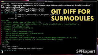 git diff submodule