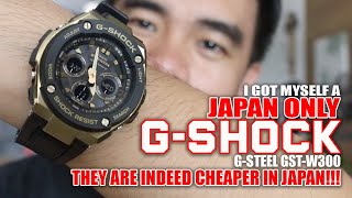 I got myself JAPAN ONLY G-SHOCK GST-W300!!! They are indeed cheaper in JAPAN!!! 😱