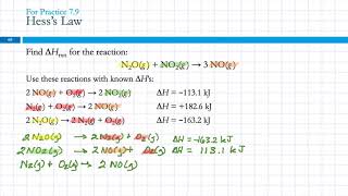 7.8 Relationships Involving ΔHrxn