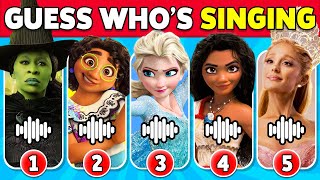 Guess Who's Singing 🎤🎙️🎶 | Wicked, Moana 2, Encanto | Disney Song Quiz Challenge