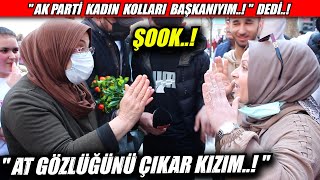 AKP'li kadının söylediklerini duyunca Teyze araya girdi, tartışma çıktı..!