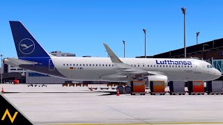 Prepar3d v4.5 | NEW Aerosoft A320 PBR mod | Departure from Zurich