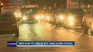 New plan to create RTD bus lane along Colfax