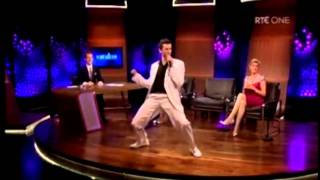 Crystal Swing doing huckle buck on late late show