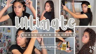 ULTIMATE curly hair routine | No frizz long curls | affordable + fast