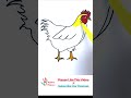 draw a hen shorts drawing drawingforkids howtodraw youtubeshorts viral hendrawing bird