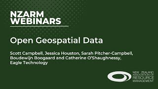 NZARM Webinars: Open geospatial data