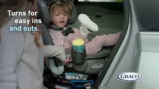 Introducing the Graco® Turn2Me™ 3-in-1 Rotating Car Seat — Turns So You Don't Have To Twist!