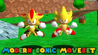 🍄 Super Mario 64 Coop DX - Modern Sonic Moveset + Super Forms v4.3