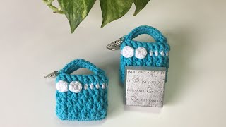 توزيعات #كروشيه بفكرة جديدة ومُبتكرة /How To Crochet The Mini Bag😍