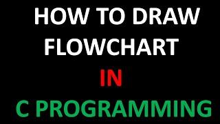 How to Draw Flowchart | C Programming #data #variable #steps #instruction #procedure #program
