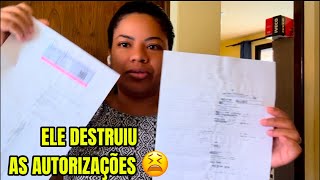 O pai da minha filhas apareceu mas DESTRUIU as autorizações 😫