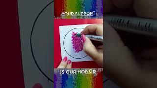 How To Draw Lavender Flower With Brush Pen (#shortvideo) - Quick & Easy Brush Pen Art | Art Tutorisl