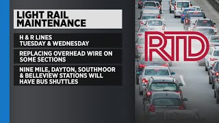 RTD Light Rail Maintenance For H & R Lines