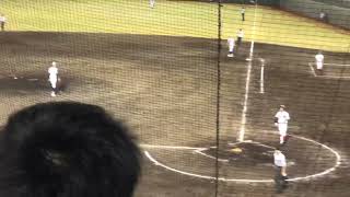 九州高校野球選手権秋大会 大島高校対大分舞鶴高校(再試合)試合一部分