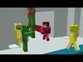 jj became squid game guard to troll maizen and mikey family in minecraft