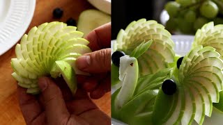Super Fruits Decoration Ideas - Apple Swirl and Apple Swan