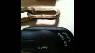 Chain link size comparison. Abus City Chain \u0026 Almax series 3