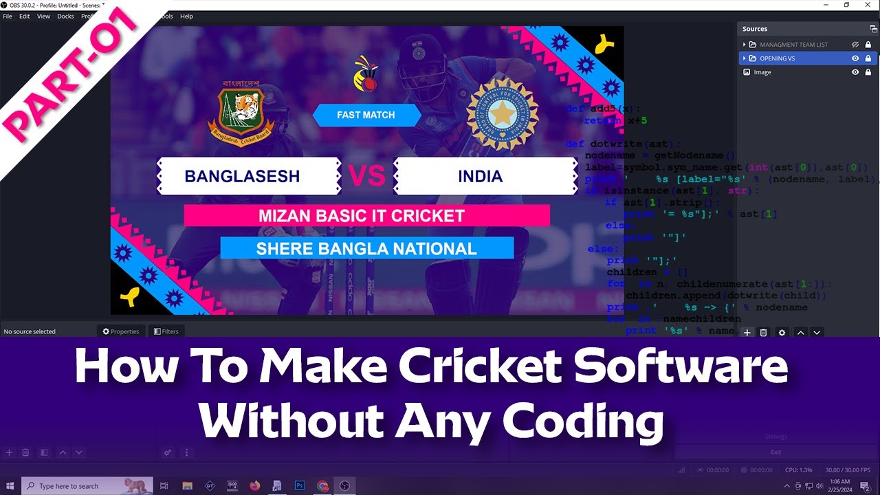 How To Create Cricket Scoring Software Without Coding Opening Vs