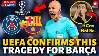 🚨URGENT! UEFA HAS JUST CONFIRMED THIS TRAGEDY FOR BARCELONA! VERY SAD! BARCELONA NEWS TODAY!