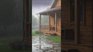 My Cozy Cabin in the Rain #rain #house #home