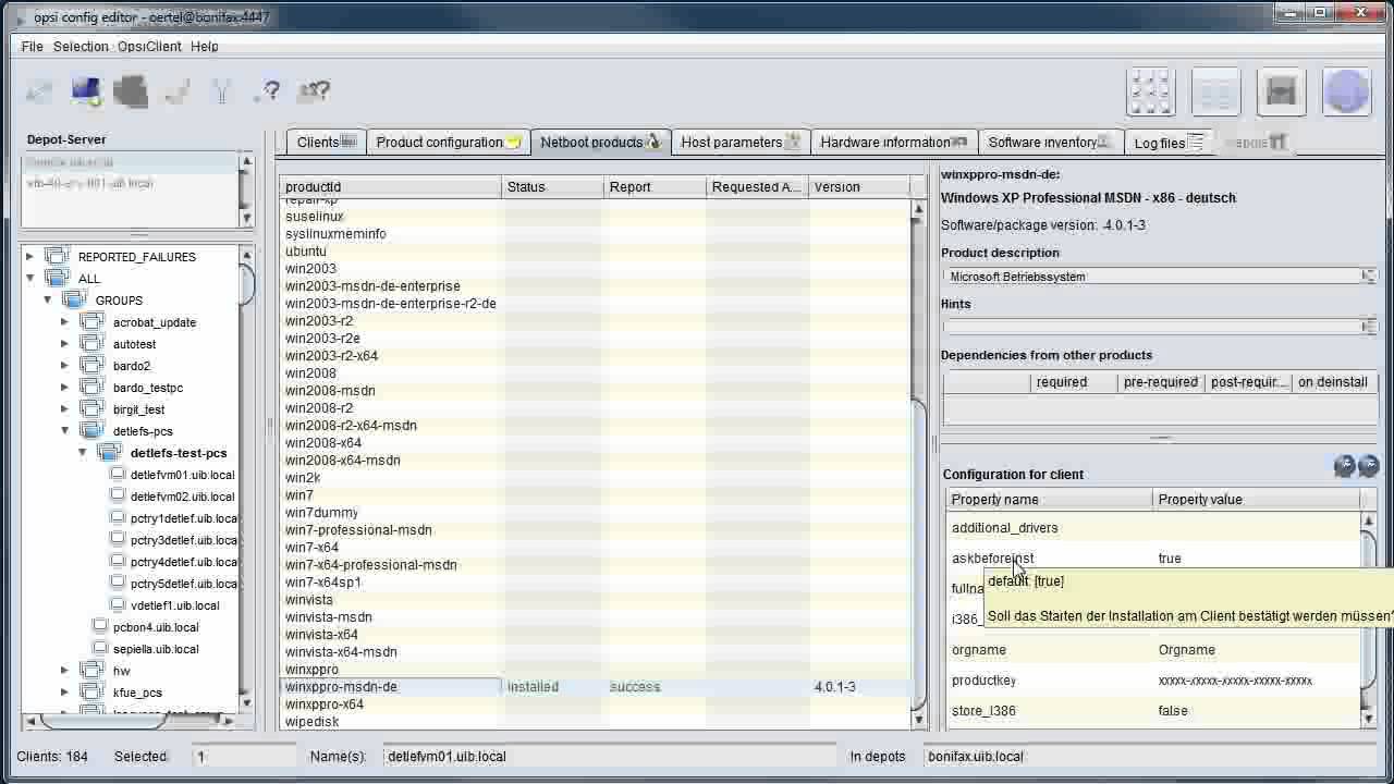 Client Management With Opsi Automatic Operating System Installation