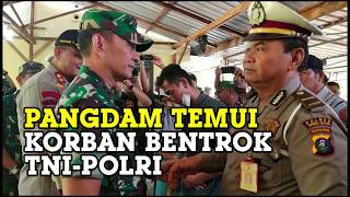 Pangdam Mayjen MS Fadhilah Temui Polisi yang Menjadi Korban Bentrok TNI VS Polri di Tapanuli Utara