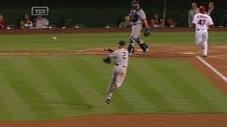NYY@LAA: Jeter makes a great throw on the run