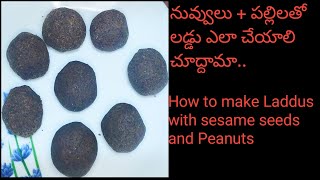 How to make Laddu with Nuvvulu and Peanuts l Home Recipes