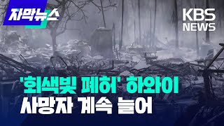 [자막뉴스] 회색빛 폐허된 하와이…사망자 계속 늘어 / KBS 2023.08.13.