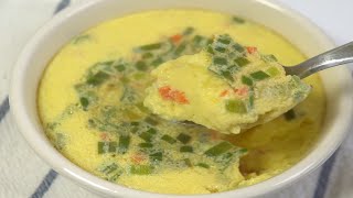 1분레시피 보들보들 맛있게 쉽게 만드는 ♥엄마표요리 중탕계란찜 / Mom's Cooking Steamed Eggs