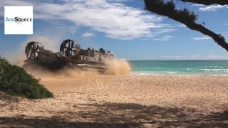 U.S. Marines LCAC Hovercraft Hawaii Beach Landing