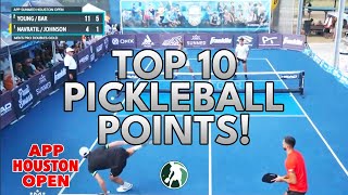 Top 10 Pickleball Points - APP Sunmed Houston Open (Championship Sunday)