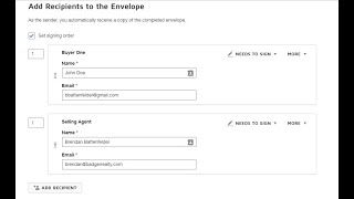 Zipforms/DocuSign Signing Order