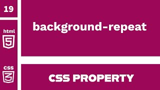 CSS Property : background-repeat explained !