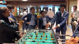 You just can’t expect the ending to this intense foosball game