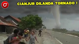 Badai Angin Tornado Terjang Cianjur Jawa Barat Baru Saja, Semua Ludes, Angin Beliung Cianjur Terkini