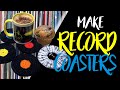 Retro Vinyl Record Coasters - Free 'beginner friendly' crochet tutorial