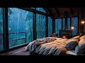 Sounds Rain and Thunder on Window ⛈ Sounds Heavy Rain for Deep Sleep, Sleep Quickly, Reduce Stress