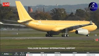 A330 243 MRTT Rto Rejected Take off Test at Toulouse Blagnac Airport\u0026 AIRBUS Assembly Factory