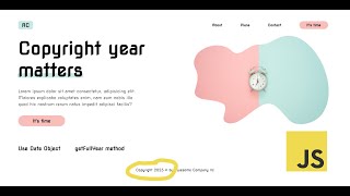 📅 JavaScript Magic: Auto-Update Copyright Year! 🚀✨