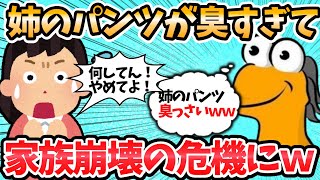 【バカ】侵入して姉のパンツの嗅いだら臭すぎて家族仲に亀裂がｗｗ←このイッチいろいろとヤバすぎるｗ【2ch面白いスレ】