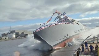 Navy Christens Future USS Detroit