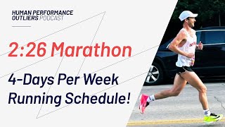 2:26 Marathon on 4-Days Per Week Running!