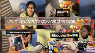 5th  Vlog || Yum hongge muk 😂😩💔||chtle ei #shorts #food #roomcleaningvlog