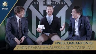 #WELCOMEANTONIO | CARD REVEAL with Antonio Conte, Steven Zhang and Alessandro Cattelan! 😁⚫🔵
