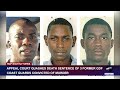 appeal court quashes death sentence of 3 former gdf coast guards convicted of murder.