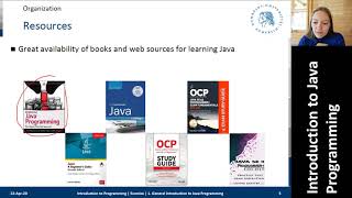 JAVA - E1 - General Introduction - Part 1