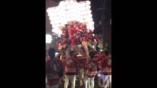 平成二十六年度 錦織神社祭礼地車祭 甲田 (試験曳き)