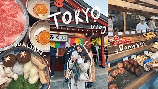 Tokyo vlog / 澀谷一人探險、私藏甜甜圈店＆漢堡排🍩、淺草超推壽喜燒🍲、在日本用丟Airpods☹︎